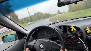 BMW E36 POV RAIN DRIFT   4K