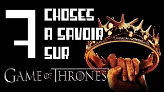 7 CHOSES A SAVOIR SUR GAME OF THRONES