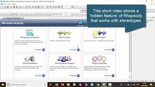 Rhapsody Tip #33 - Conveying Standard Content using stereotypes