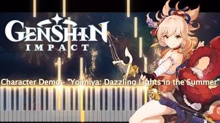 Character Demo - "Yoimiya: Dazzling Lights in the Summer" - Genshin Impact OST [Synthesia]