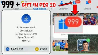 OMG!! | 999 + Rewards | Gift Opening In eFootball Pes 2020 Mobile |