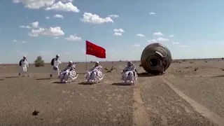 Chinas Astronauten nach längster Raumfahrtmission wieder auf der Erde