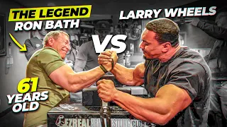 61 Year Old Arm Wrestling Legend Ron Bath Arm Wrestles Larry Wheels ft. Devon, Travis | Vitacell