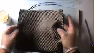 Fabrication d'une plaque en carbone pour faire des dessous de verre
