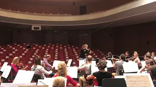 M. Karłowicz - Serenade for strings op. 2, mov. 3-4, Agata Zając, Poznań Opera SO (rehearsal)