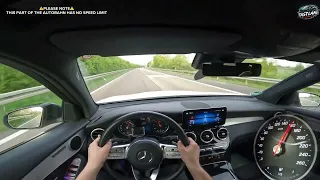 Mercedes-Benz GLC 300 de | POV Driving on German Autobahn | Top Speed