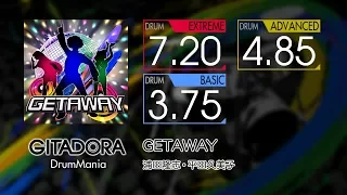 【GITADORA】 GETAWAY (EXTREME ~ BASIC) Drum