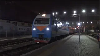 ЭП1М-489 с первым рейсом поезда №143 Кисловодск — Курск.
