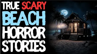 90 mins of True Beach Scary Horror Stories for Sleep | Black Screen Ambient Rain Sounds