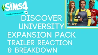 Discover University: Trailer Reaction & Breakdown | The Sims 4