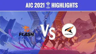 Highlights: Team Flash vs UndeRank | AIC 2021 Group Stage Day 6