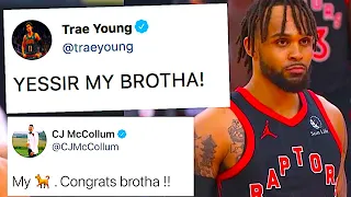 NBA Players React to Gary Trent Jr Signing with Toronto Raptors - 3 Year, $54 Million Deal