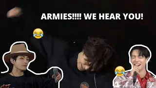 BTS IMITATING & PRETENDING To Be ARMIES During PTD On Stage *FUNNY MOMENTS*