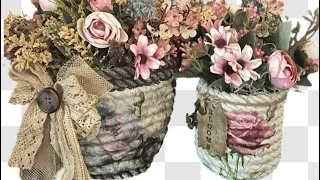 HOW TO MAKE TEN OR MORE BASKETS FOR CRAFTS OF ANY SHAPE OR FORM JUST BY USING ONE MASON JAR OR CUP!