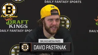 David Pastrnak REACTS to Game-Winner with 17.2 Seconds Left | Bruins Postgame
