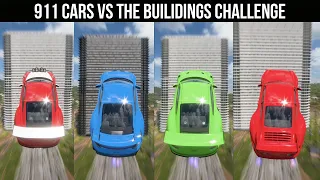911 CARS VS THE BUILIDING CHALLENGE || CAN  911 CARS JUMPS OVER THE BUILIDING | FORZA HORIZON 5