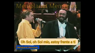 PAVAROTTI & FRIENDS Luciano + Bryan Adamms 'O Sole Mio letra en español