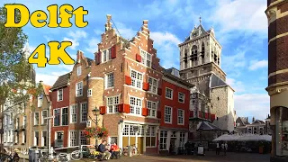 Delft, Netherlands Walking tour 4K. [September 2022]