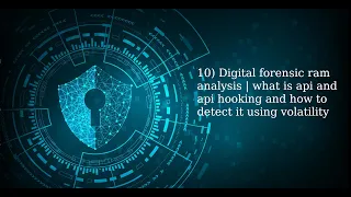 10) Digital forensic what is api and api hooking and how to detect it using volatility