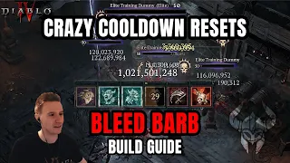 CRAZY COOLDOWN RESETS! Bleed Rupture Barb Build Guide - Season 3 Diablo 4