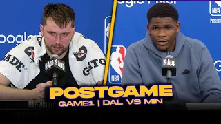 Mavs/Timberwolves Postgame, Luka, Kyrie, Edwards, KAT, Coaches Reactions | 2024 WCF, GM1