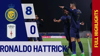 Al Nassr VS Abha 8-0 Goals Highlights HD 2024 | Ronaldo Hat Trick