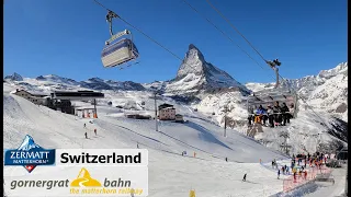 Gornergrat bahn Matterhorn Railway, ZERMATT Switzerland, Full Train Journey • 4K hdr 60fps Video