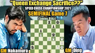 SPEED CHESS CHAMPIONSHIP 2021 | Hikaru Nakamura VS Ding Liren | Semifinal Game 7 (5mins.Blitz)