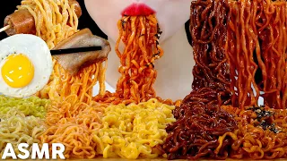 ASMR Most Popular Noodles Eating Sounds | 6가지 인기라면 먹방 | MINEE EATS
