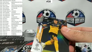 2019-20 Topps Chrome UEFA Champions League Soccer 4 Hobby Box PYT Break #30 (SOCCER BREAKERS FC)