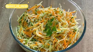 Light and juicy salad in 5 minutes. Salad for every day. Delicious and healthy!