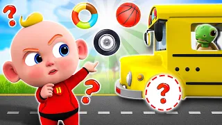 School Bus Lost Wheel Song + Are you Sleeping Brother | More Animal Nursery Rhymes for Babies
