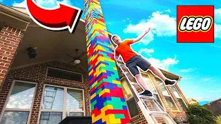 BUILDING WORLD’S TALLEST LEGO TOWER 2! (100+ FT)