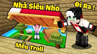 MỀU THỬ THÁCH ĐỘT NHẬP VÀO NHÀ REDHOOD TRONG MINECRAFT*REDHOOD PHÁT HIỆN NGÔI NHÀ TÍ HON DƯỚI GIƯỜNG