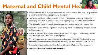 Maternal Mental Health: Effective Scalable Interventions for Low-Resources Areas