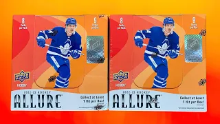 Opening 2 Boxes of 2022-23 Upper Deck Allure Hockey Hobby