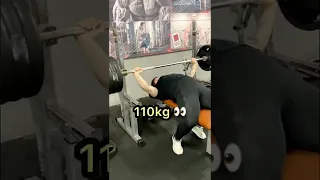 Тренировка жима вместе с мужем. 120-145 кг