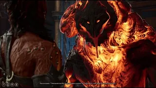 Origin Karlach exclusive dialogue with the fire elemental - Baldur's Gate 3