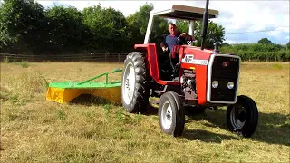 MASSEY FERGUSON 590 AND MOWER DEMO CUSTOMER VIDEO