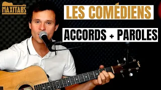 Les comédiens - Aznavour / Tuto Guitare / Accords & Paroles