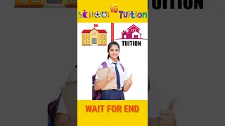 school vs tuition dekhte hai kiske fans jyada hai ? #shorts