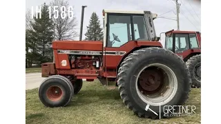IH 1586 Tractor  -Selling at our Spring 2024 Online-Only Machinery Consignment Auction