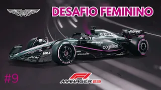 CHEGADA EMOCIONANTE NO CATAR! F1 Manager 2023 AO VIVO ASTON MARTIN DESAFIO FEMININO T01 #9