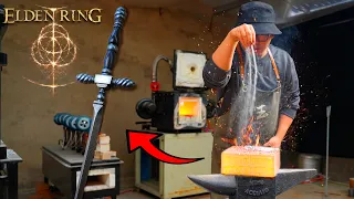 Forging a beautiful MISÉRICORDE Dagger From Elden Ring, Using handmade Damascus Steel | HammerForge