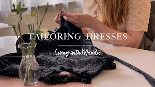 Tailoring secondhand dresses for summer 👗 | Slow life in a Swedish smalltown Vlog