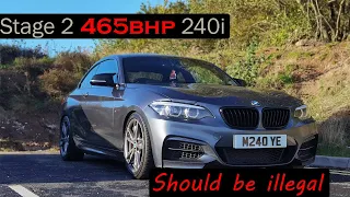 THIS TUNED STAGE 2 465BHP BMW F22 240i IS AN ABSOLUTE ROCKET SHIP!!!