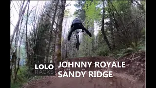 Sandy Ridge Oregon Mountain bike trails: Johnny Royale Shredding Jumping EVERYTHING
