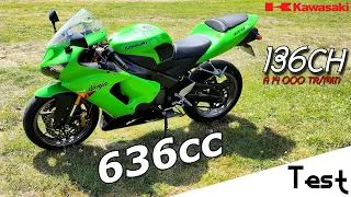 "Test" 36cc supplémentaires pour dominer la concurrence 🥷 "Kawasaki ZX-6R Ninja 636 de 2006"