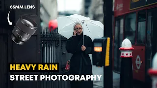 16 Minutes of RELAXING RAINY POV Street Photography