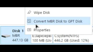 Конвертируем диск mbr в gpt с сохранением запуска windows